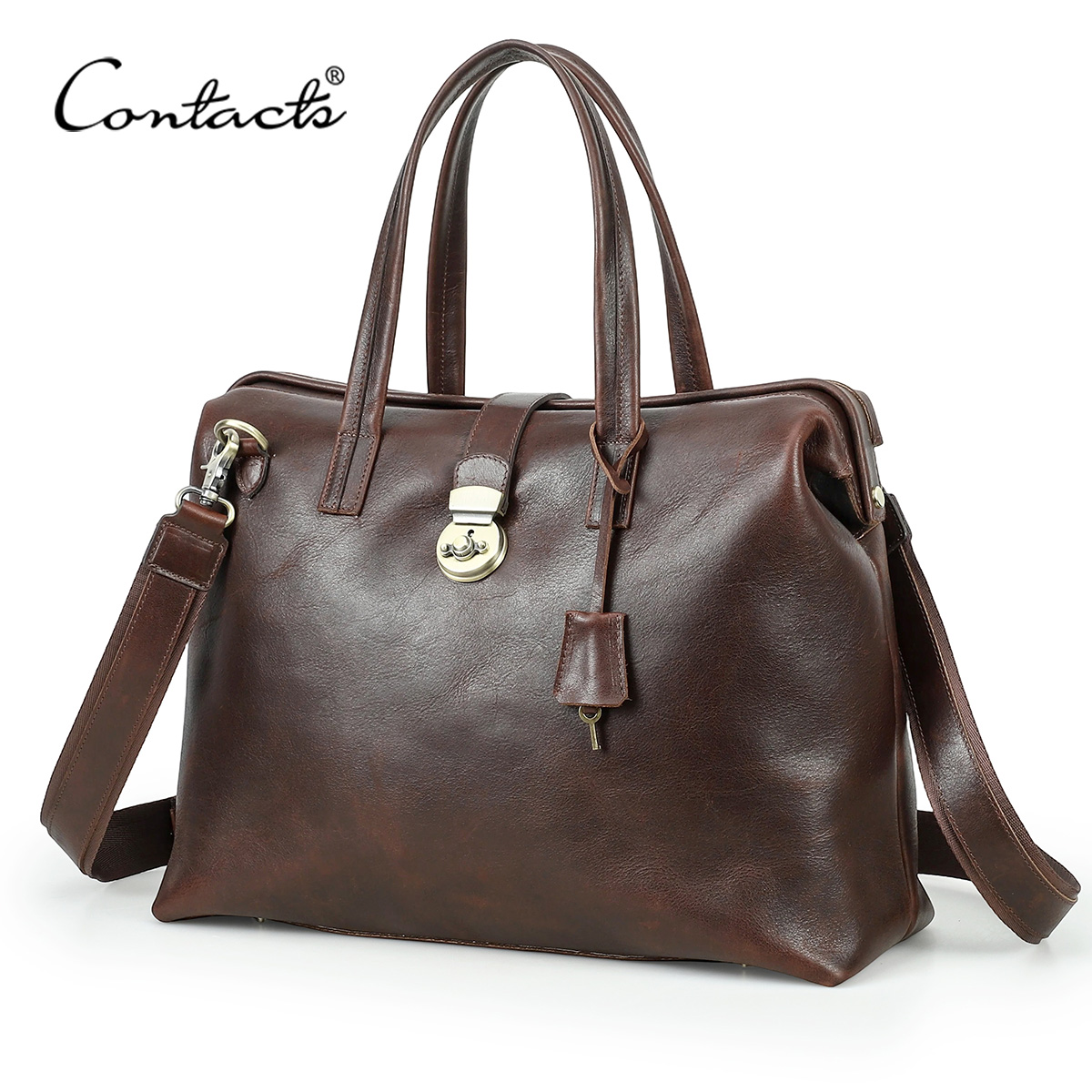 Doctor Bag Leather - CONTACT'S Genuine Leather Business Bags for