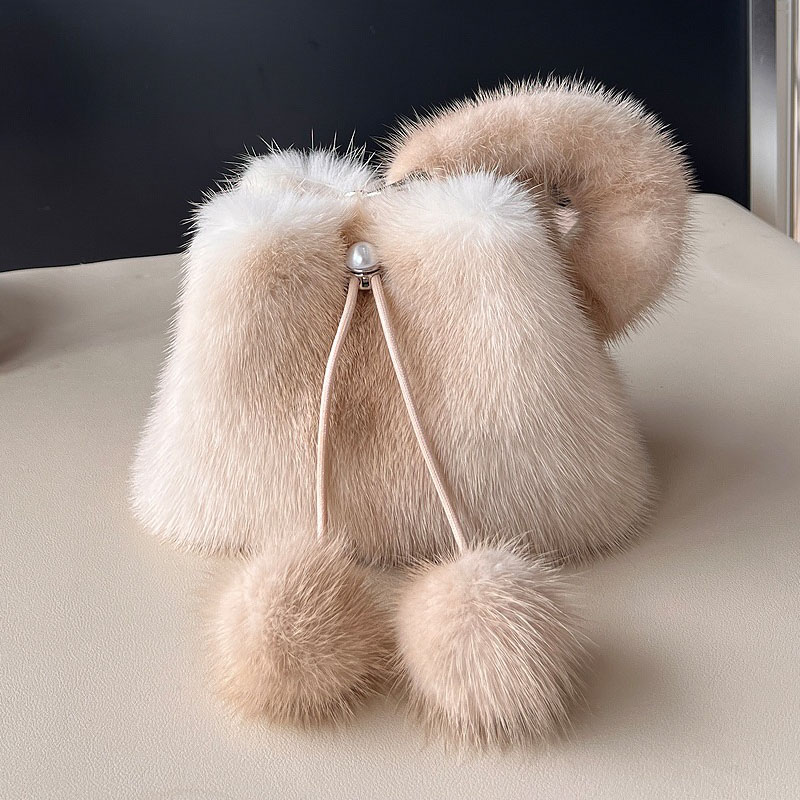 Y2K Real Mink Fur Handbag Wome - огляд і ціна Doctor Bag Leather