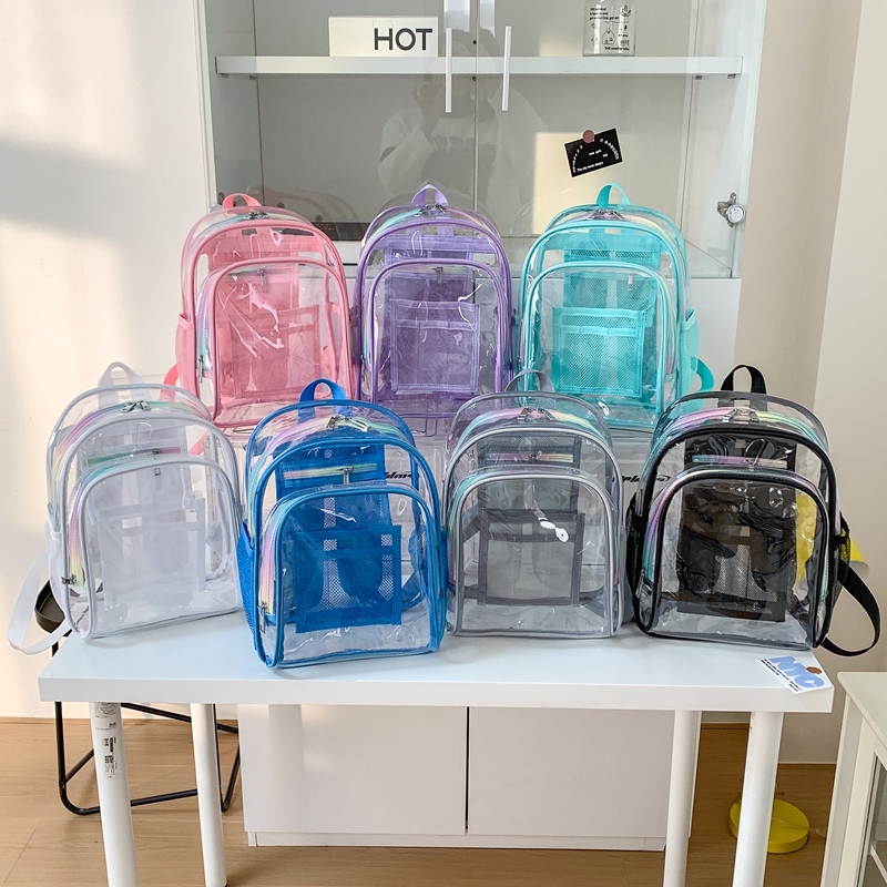 PVC Transparent Zipper Large C - огляд і ціна Women Bags For Sale