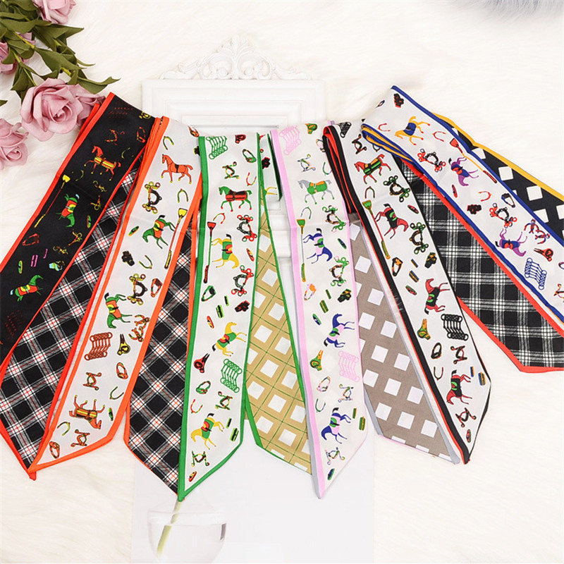 Horse Plaid Skinny Scarf Women - огляд і ціна Women Bags Brands
