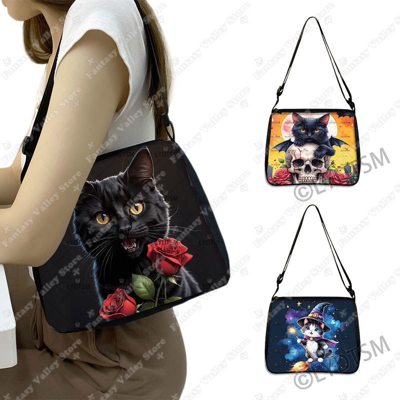 Fantasy Magic Cat Print Crossb - огляд і ціна Women Bags Rack