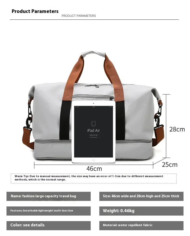 Large Capacity Travel Gym Bag  - огляд і ціна Doctor Bag Leather