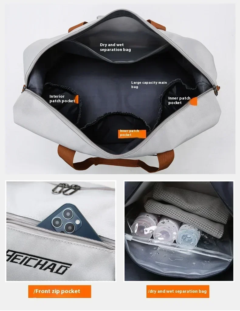 Large Capacity Travel Gym Bag  - огляд і ціна Doctor Bag Leather