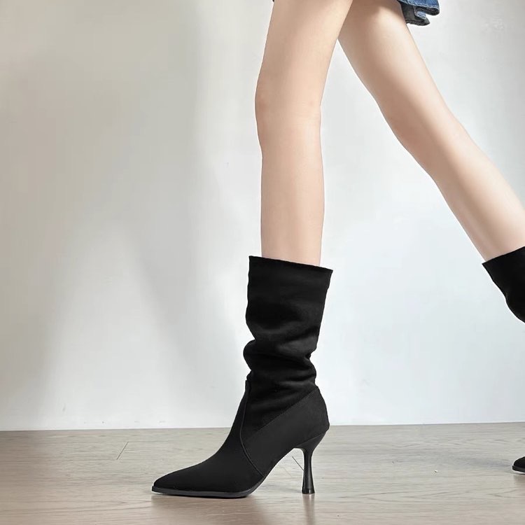 Cow Suede Mid-calf Modern Boot - огляд і ціна Women Bags For Sale